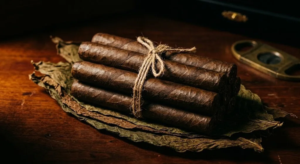 A bundle of premium cigars